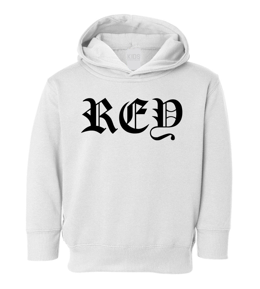 Rey King Spanish Goth Toddler Boys Pullover Hoodie White