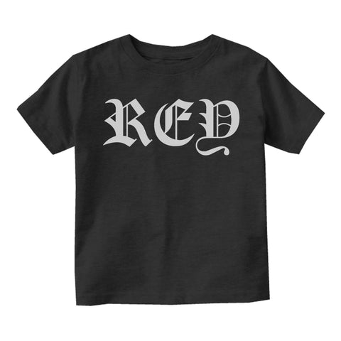 Rey King Spanish Goth Toddler Boys Short Sleeve T-Shirt Black