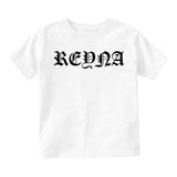 Reyna Queen Spanish Goth Infant Baby Girls Short Sleeve T-Shirt White