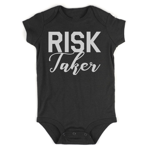 Risk Taker Infant Baby Boys Bodysuit Black