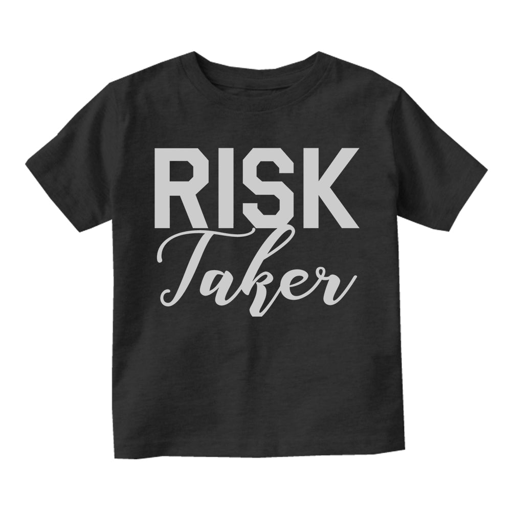 Risk Taker Toddler Boys Short Sleeve T-Shirt Black