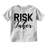 Risk Taker Toddler Boys Short Sleeve T-Shirt Grey