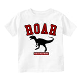 Roar Dinosaur College Infant Baby Boys Short Sleeve T-Shirt White