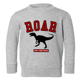 Roar Dinosaur College Toddler Boys Crewneck Sweatshirt Grey