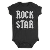 Rock Star Infant Baby Boys Bodysuit Black