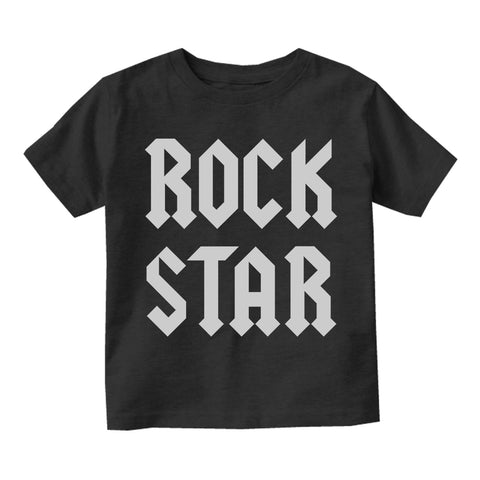 Rock Star Infant Baby Boys Short Sleeve T-Shirt Black