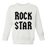 Rock Star Toddler Boys Crewneck Sweatshirt White