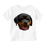 Rottweiler Puppy Toddler Boys Short Sleeve T-Shirt White