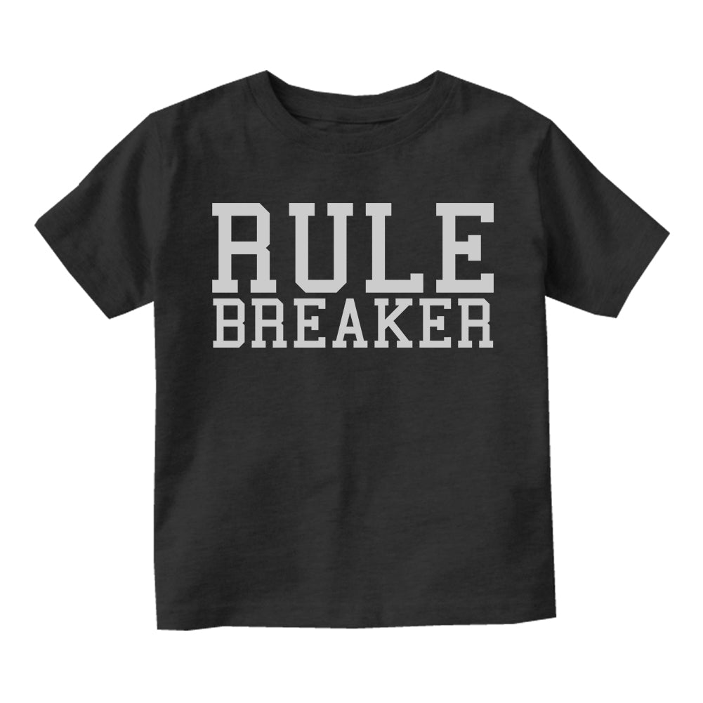 Rule Breaker Infant Baby Boys Short Sleeve T-Shirt Black