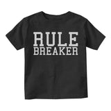 Rule Breaker Infant Baby Boys Short Sleeve T-Shirt Black