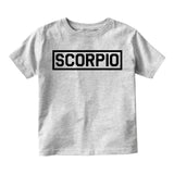 Scorpio Horoscope Sign Infant Baby Boys Short Sleeve T-Shirt Grey