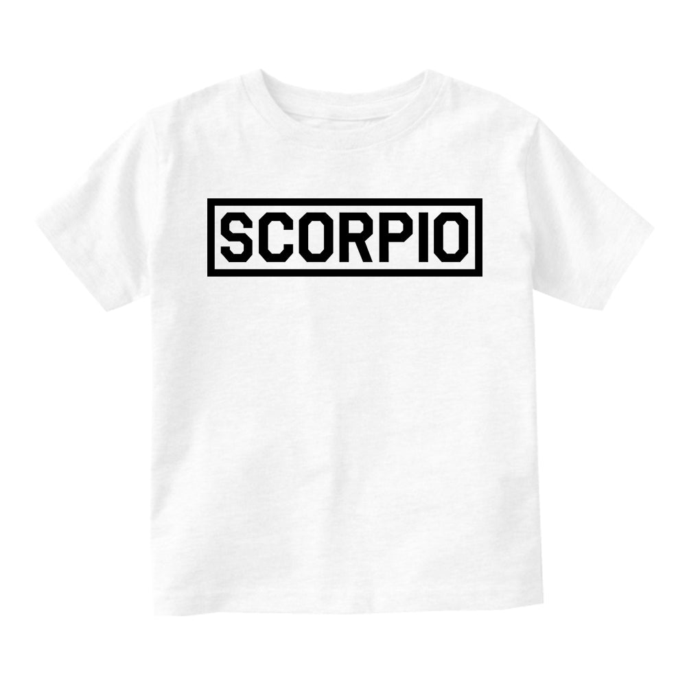 Scorpio Horoscope Sign Infant Baby Boys Short Sleeve T-Shirt White