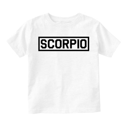 Scorpio Horoscope Sign Infant Baby Boys Short Sleeve T-Shirt White