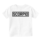 Scorpio Horoscope Sign Infant Baby Boys Short Sleeve T-Shirt White