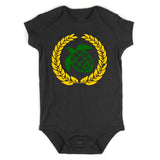 Sea Turtle Emblem Infant Baby Boys Bodysuit Black