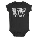 Second Outfit Today Infant Baby Boys Bodysuit Black