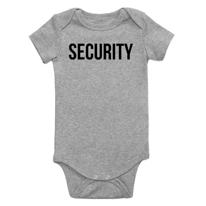 Security Halloween Costume Infant Baby Boys Bodysuit Grey