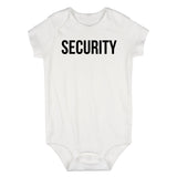 Security Halloween Costume Infant Baby Boys Bodysuit White
