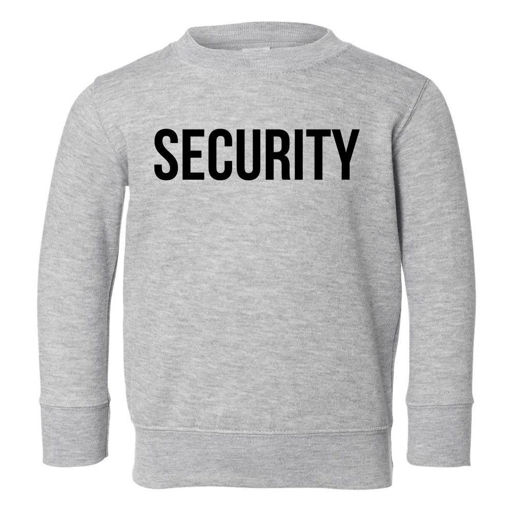 Security Halloween Costume Toddler Boys Crewneck Sweatshirt Grey