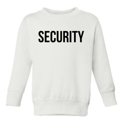 Security Halloween Costume Toddler Boys Crewneck Sweatshirt White