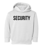 Security Halloween Costume Toddler Boys Pullover Hoodie White
