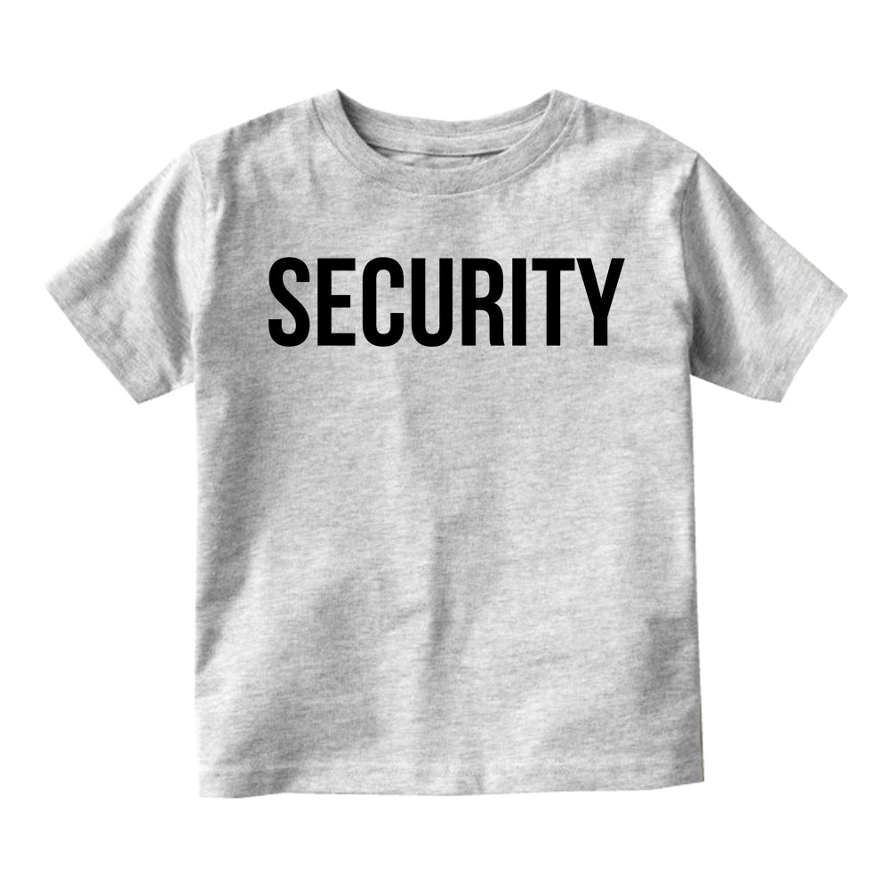 Security Halloween Costume Toddler Boys Short Sleeve T-Shirt Grey