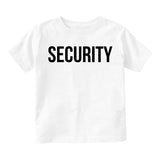 Security Halloween Costume Toddler Boys Short Sleeve T-Shirt White