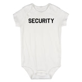 Security Parenthood Infant Baby Boys Bodysuit White