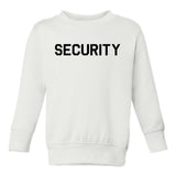 Security Parenthood Toddler Boys Crewneck Sweatshirt White