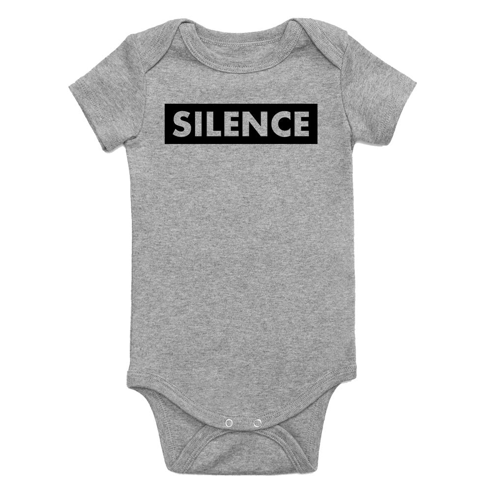 Silence Box Infant Baby Boys Bodysuit Grey