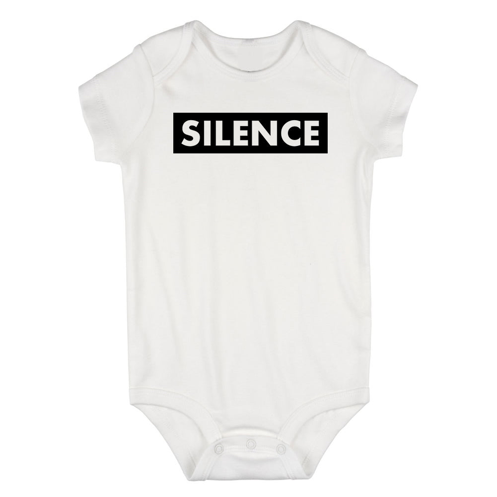 Silence Box Infant Baby Boys Bodysuit White