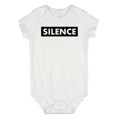 Silence Box Infant Baby Boys Bodysuit White