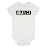 Silence Box Infant Baby Boys Bodysuit White