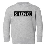 Silence Box Toddler Boys Crewneck Sweatshirt Grey