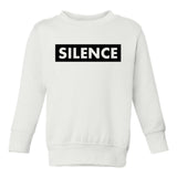 Silence Box Toddler Boys Crewneck Sweatshirt White