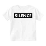 Silence Box Toddler Boys Short Sleeve T-Shirt White