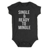 Single Ready To Mingle Baby Bodysuit One Piece Black