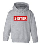Sister Red Box Toddler Girls Pullover Hoodie Grey