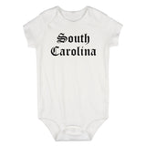 South Carolina State Old English Infant Baby Boys Bodysuit White