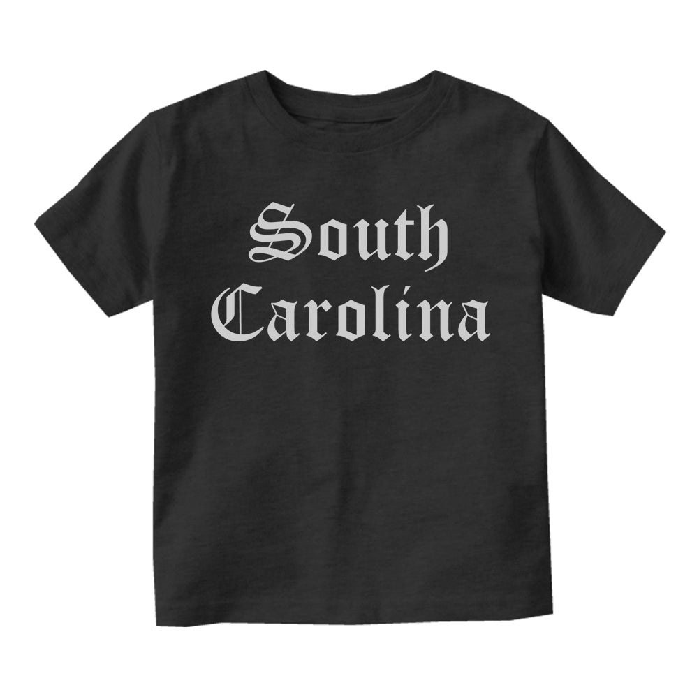 South Carolina State Old English Infant Baby Boys Short Sleeve T-Shirt Black