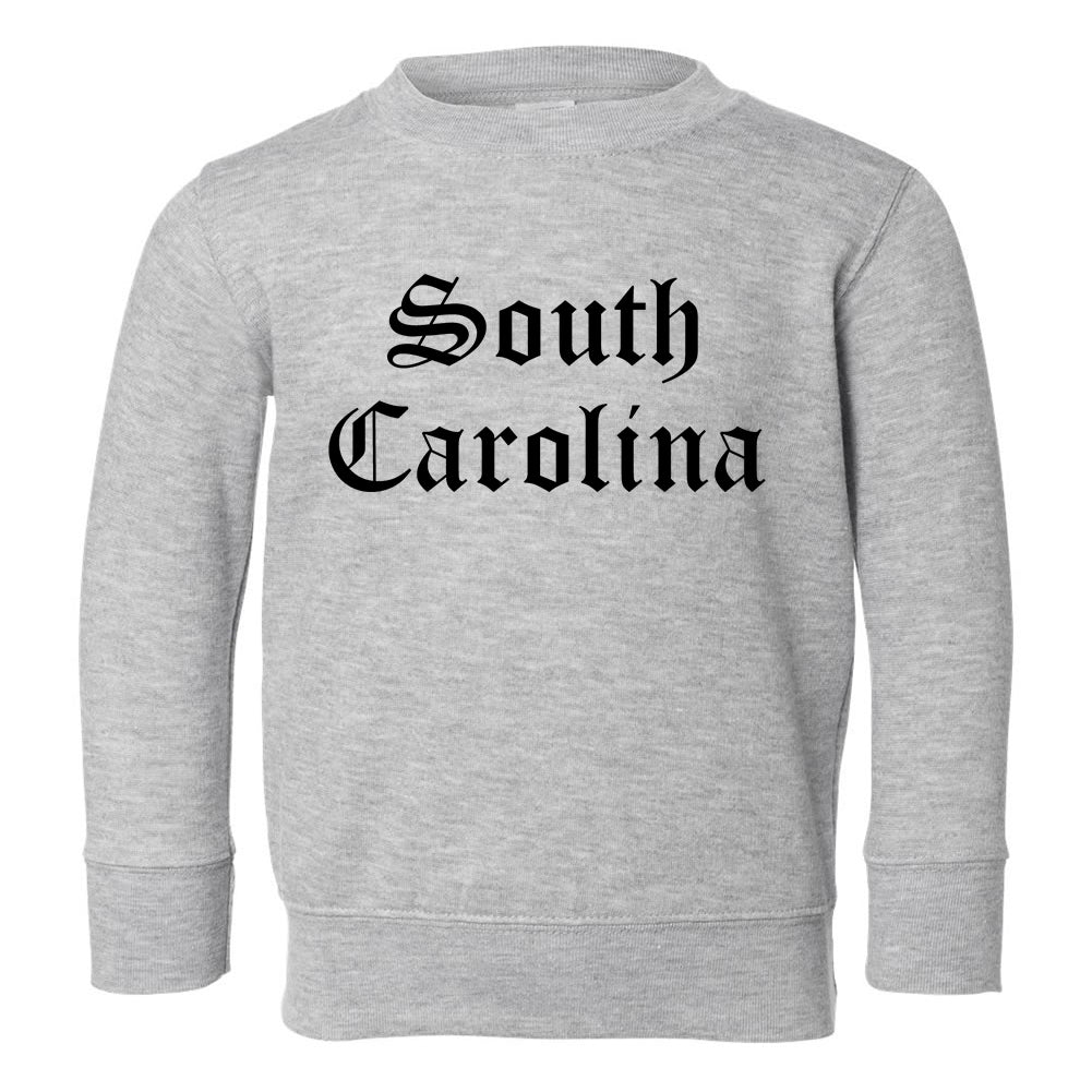 South Carolina State Old English Toddler Boys Crewneck Sweatshirt Grey