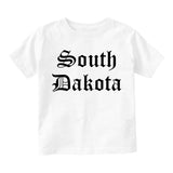 South Dakota State Old English Toddler Boys Short Sleeve T-Shirt White