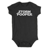 Storm Pooper Funny Baby Bodysuit One Piece Black