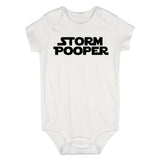 Storm Pooper Funny Baby Bodysuit One Piece White