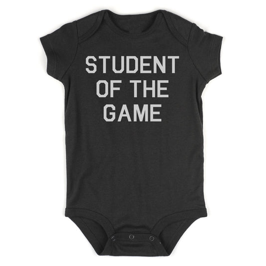 Student Of The Game School Infant Baby Boys Bodysuit Black