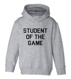 Student Of The Game School Toddler Boys Pullover Hoodie Grey