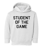 Student Of The Game School Toddler Boys Pullover Hoodie White