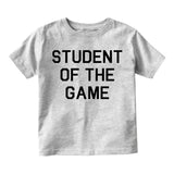 Student Of The Game School Toddler Boys Short Sleeve T-Shirt Grey