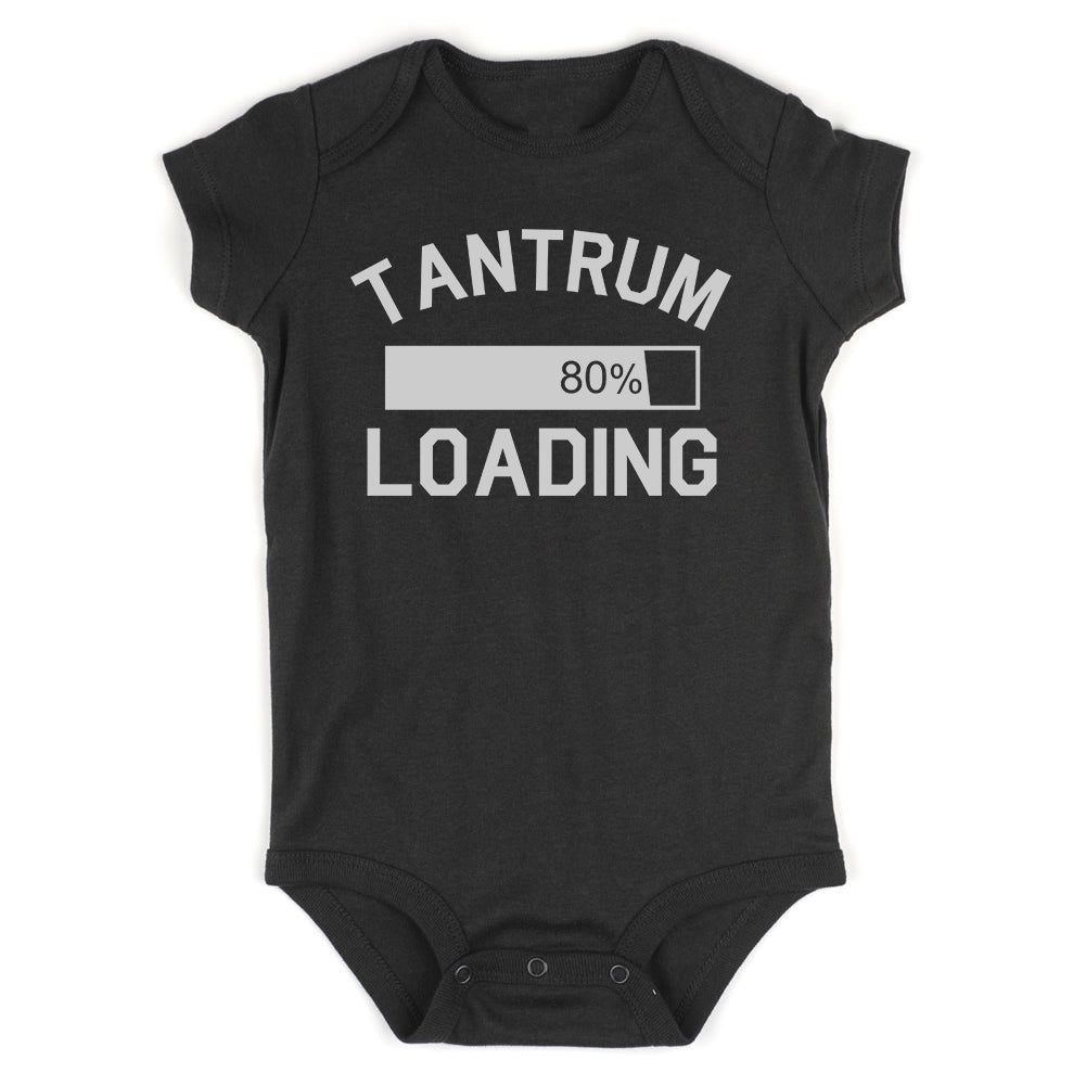 Tantrum Loading 80 Percent Infant Baby Boys Bodysuit Black