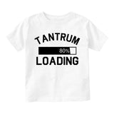 Tantrum Loading 80 Percent Infant Baby Boys Short Sleeve T-Shirt White